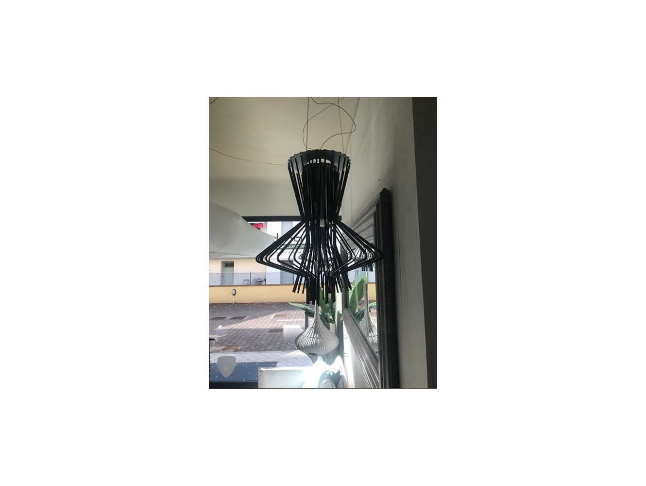 Foscarini Allegretto Ritmico lámpara de suspensión Grafito H.3,5M.