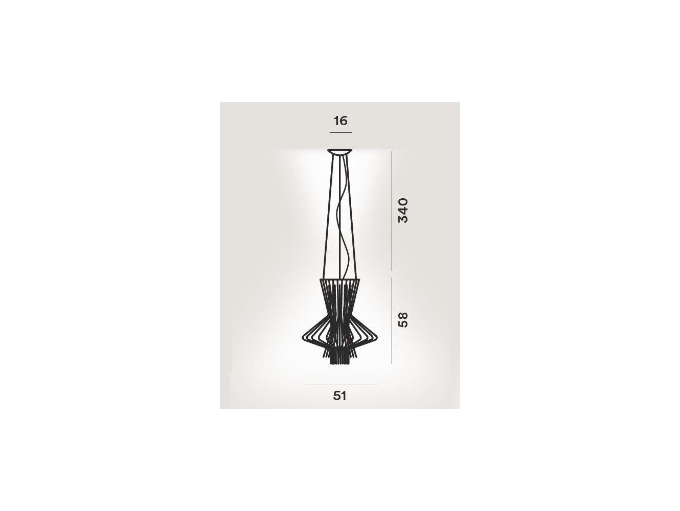 Foscarini Allegro Ritmico lámpara de suspensión Grafito