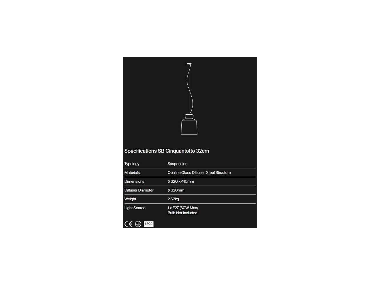 Astep lámpara de Suspension SB Cinquantotto 30 cm