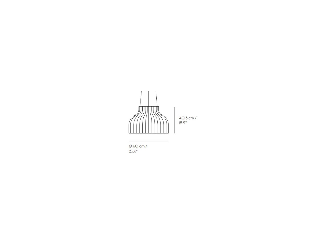 Muuto Strand Open lámpara de suspensión 60cm