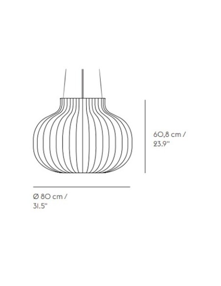 Muuto Strand Closed lámpara de suspensión 80cm