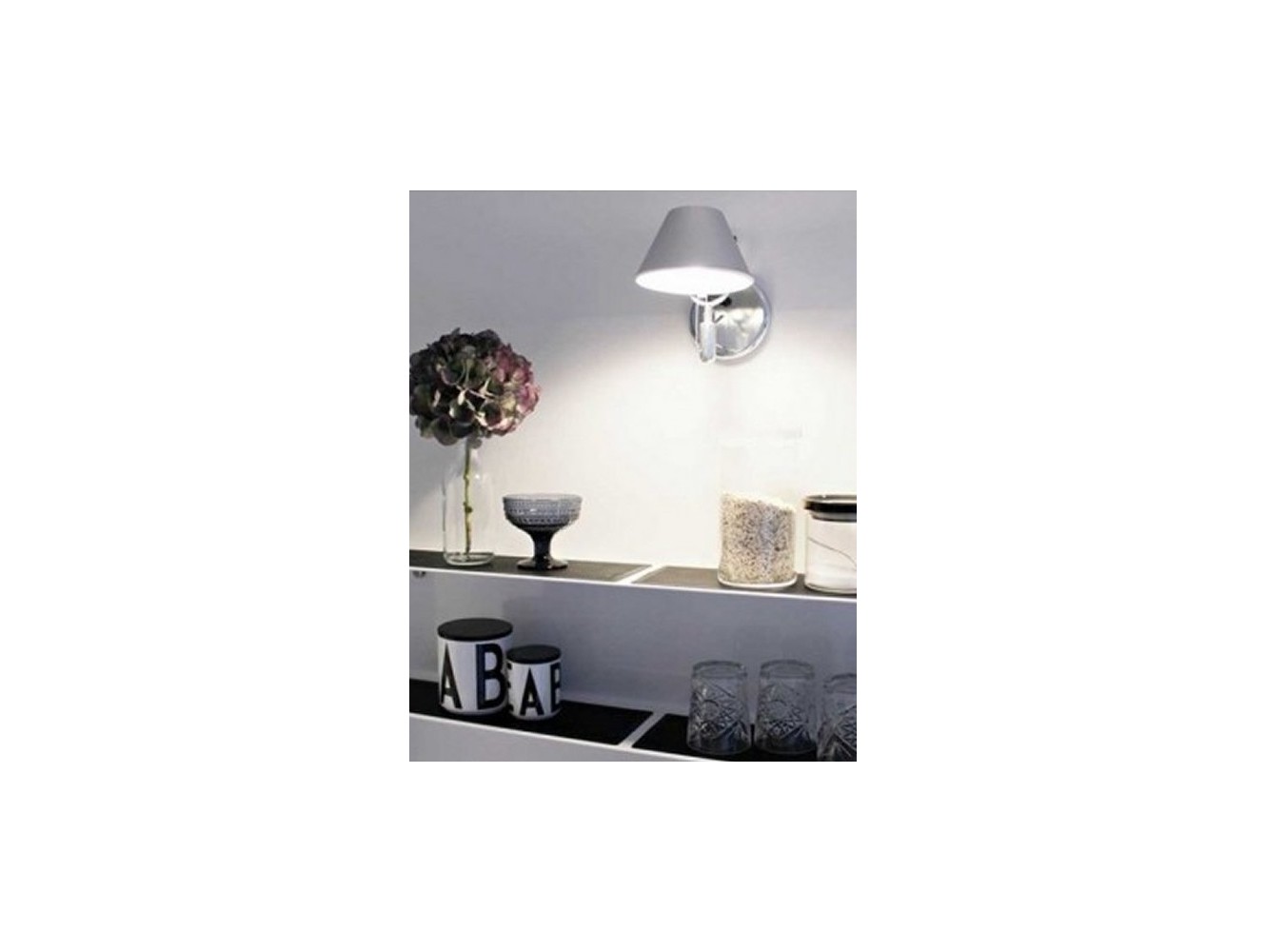 Artemide lámpara de pared Tolomeo Micro Faretto con interruptor