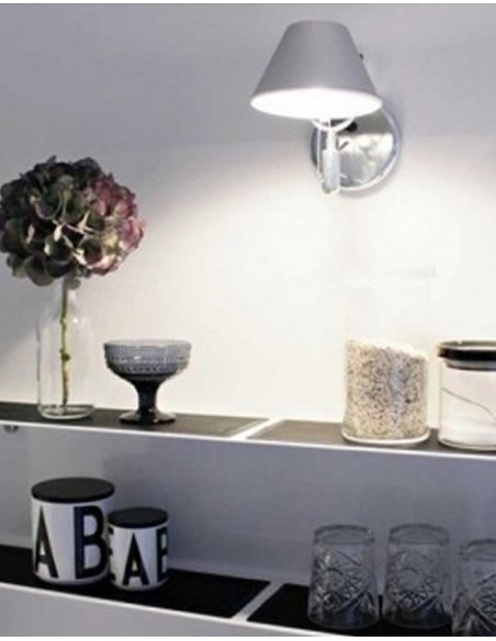 Artemide lámpara de pared Tolomeo Micro Faretto con interruptor