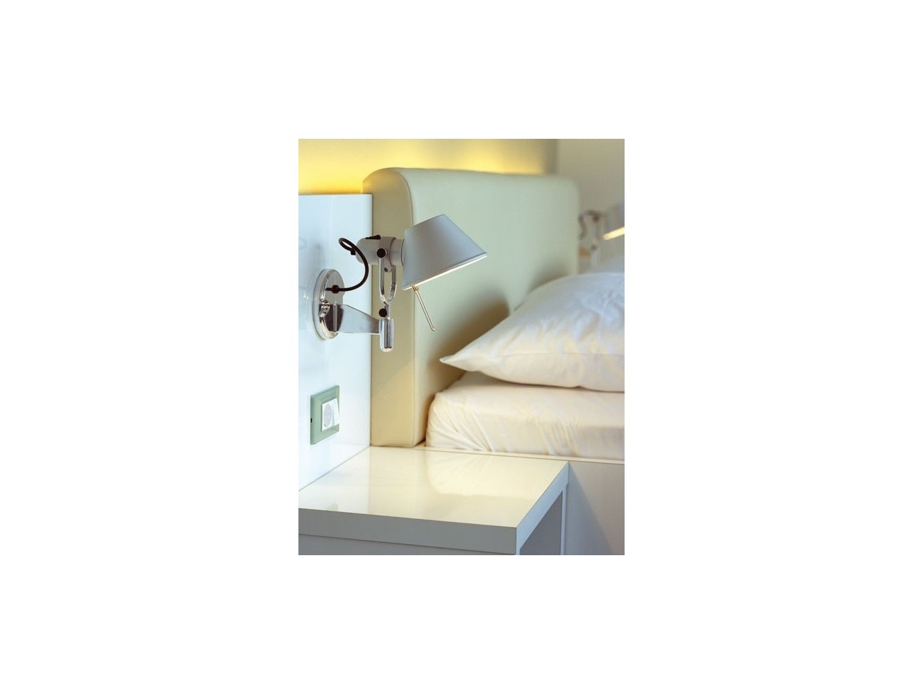 Artemide lámpara de pared Tolomeo Micro Faretto con interruptor