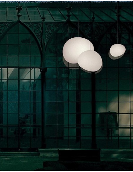 Foscarini Outdoor Gregg Grande lámpara de suspensión Blanco