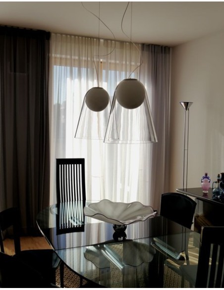Foscarini Satellight Lámpara De Pared Blanco/Transparente
