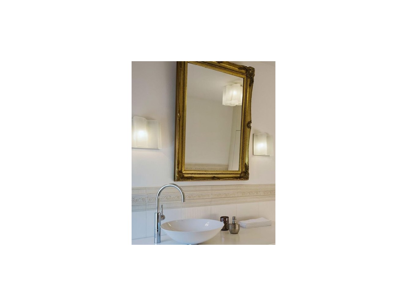 Artemide lámpara pared Logico Mini W Estruct. Gris Dif. Seda