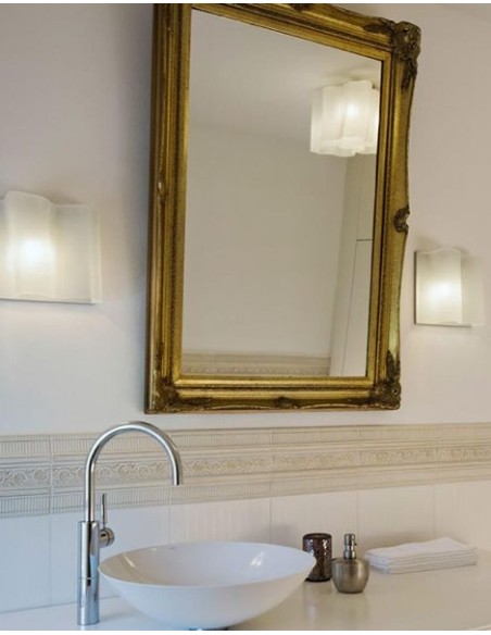 Artemide lámpara pared Logico Mini W Estruct. Gris Dif. Seda