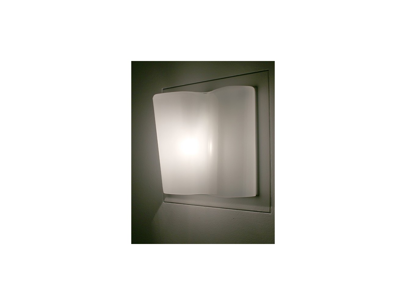 Artemide lámpara pared Logico Micro W Estruct. Gris Seda Dif.