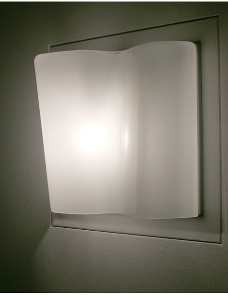 Artemide lámpara pared Logico Micro W Estruct. Gris Seda Dif.