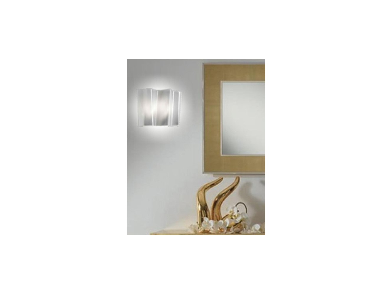Artemide lámpara pared Logico Micro W Estruct. Gris Seda Dif.