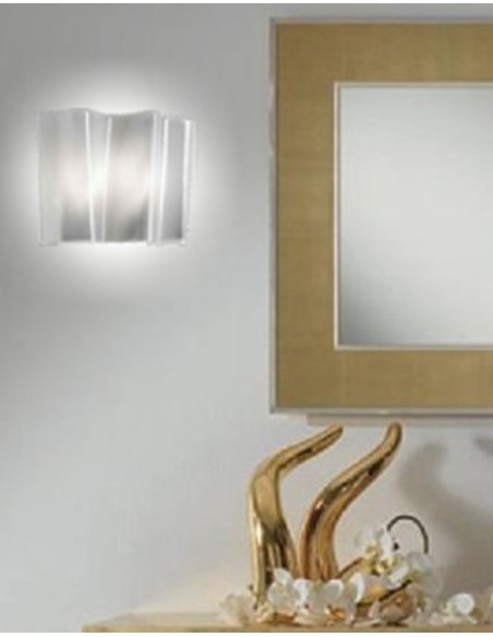 Artemide lámpara pared Logico Micro W Estruct. Gris Seda Dif.