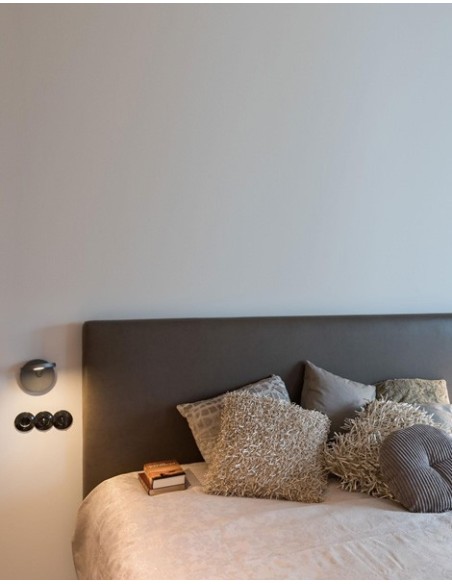 Artemide lámpara de pared Demetra Led W Sin Conmut. Negro Mat