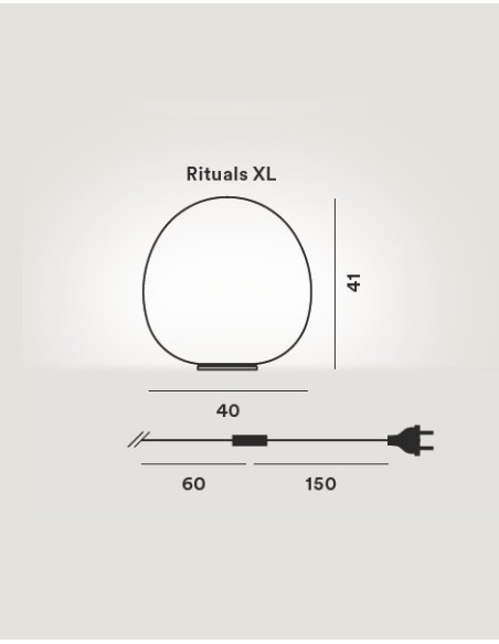 Foscarini Rituals Xl lámpara de sobremesa On/Off