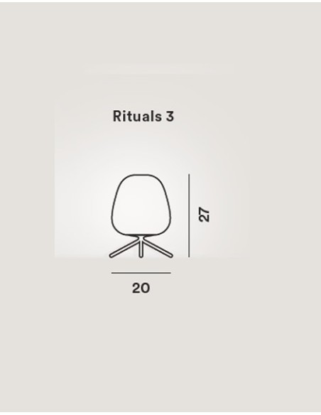 Foscarini Rituals 3 lámpara de sobremesa E27 Blanco