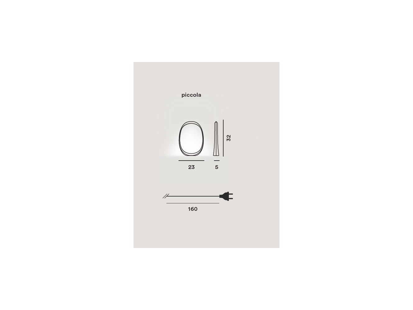 Foscarini Anisha Pequeña lámpara de sobremesa Blanco