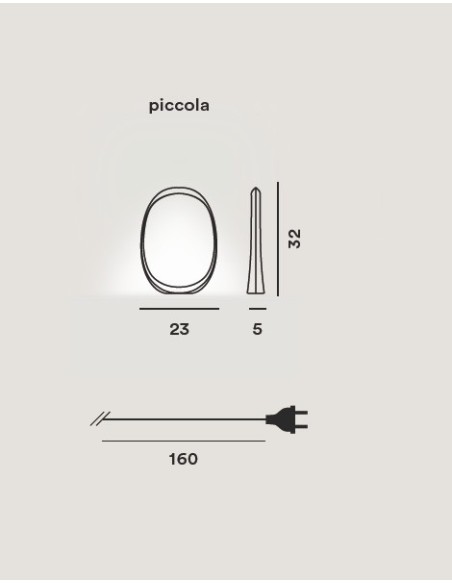 Foscarini Anisha Pequeña lámpara de sobremesa Blanco