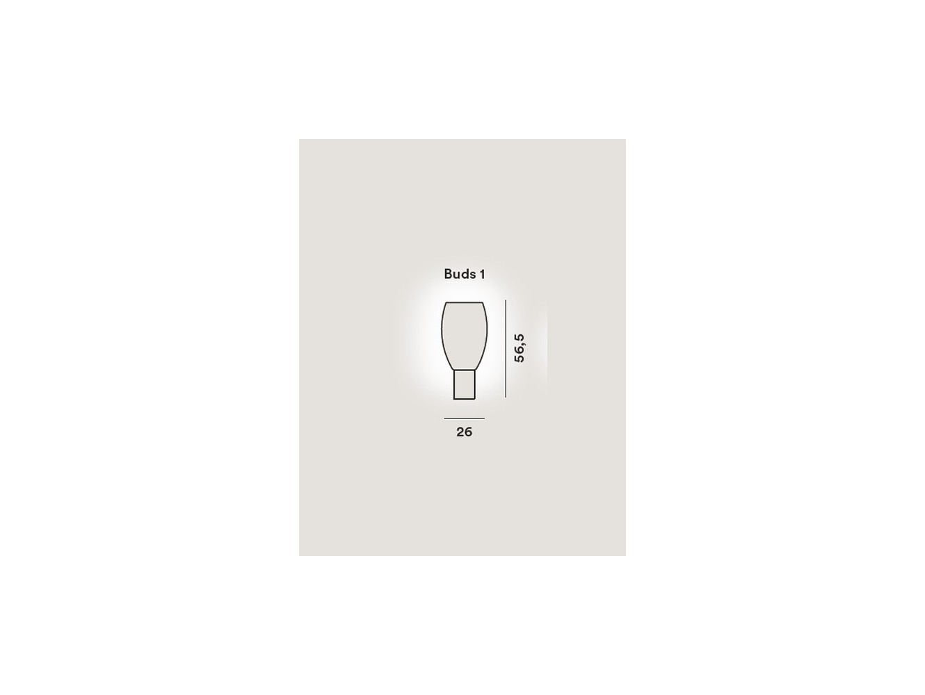 Foscarini Buds 1 lámpara de sobremesa Blanco cálido