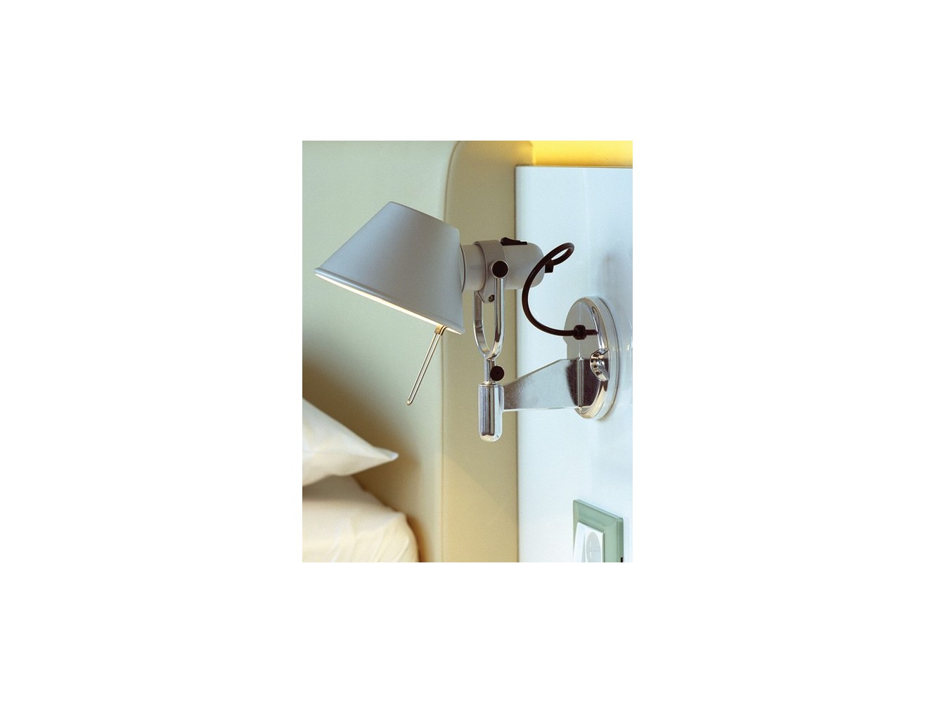 Artemide lámpara de pared Tolomeo Faretto New con interruptor on/off