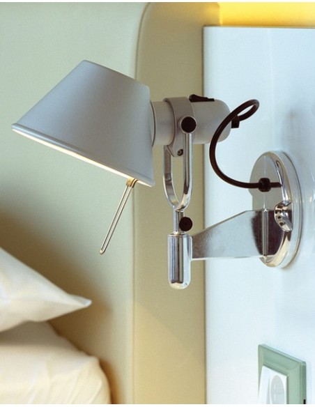 Artemide lámpara de pared Tolomeo Faretto New con interruptor on/off