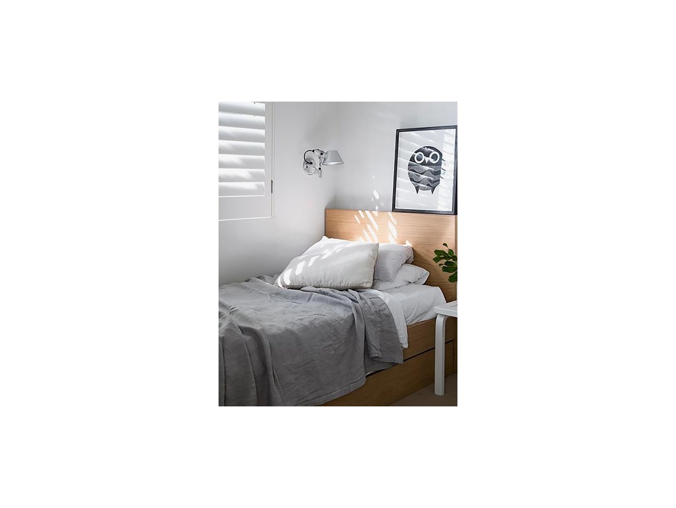 Artemide lámpara de pared Tolomeo Faretto New con interruptor on/off