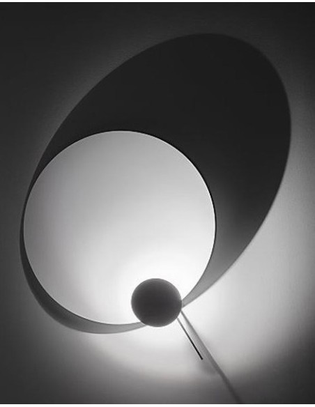 Ingo Maurer lámpara Pared Eclipse Elipse LED blanco