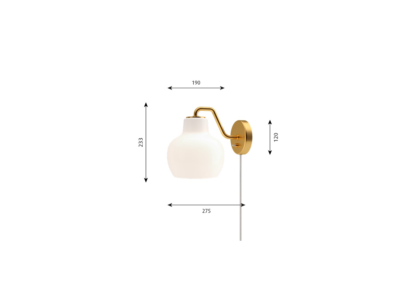 Louis Poulsen lámpara de Pared VL RING CROWN WALL LAMP 1 40W E27