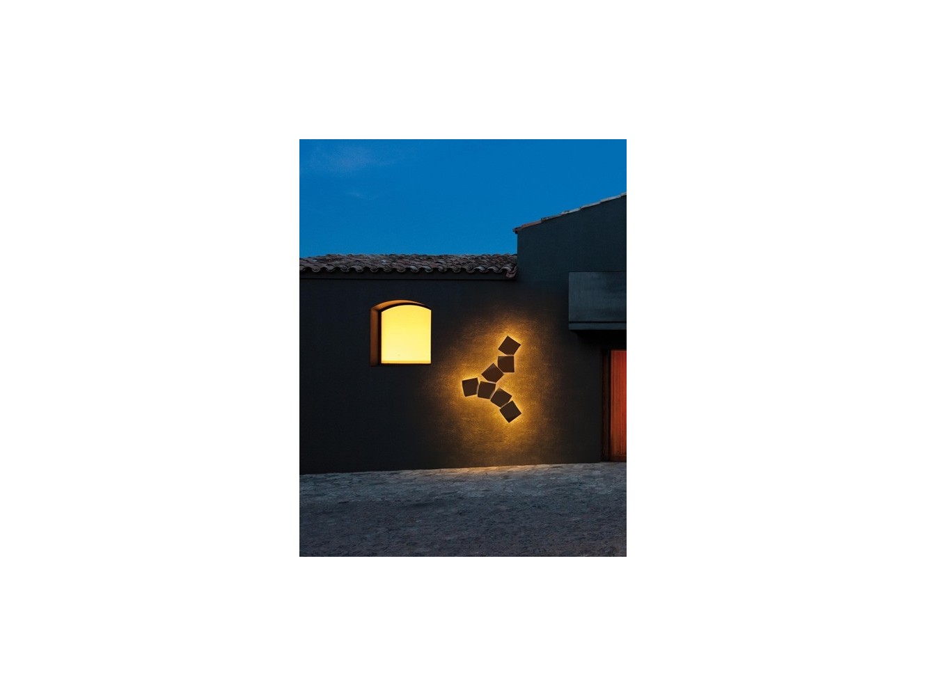 Vibia lámpara de pared para exterior LED Origami 4500