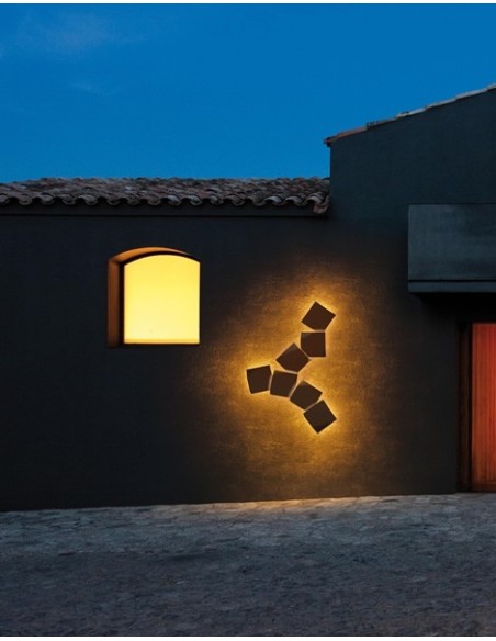 Vibia lámpara de pared para exterior LED Origami 4500