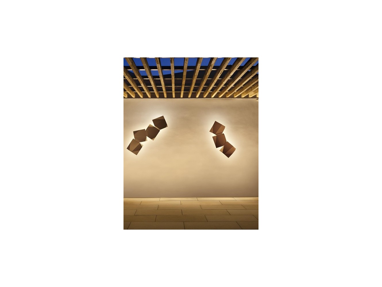 Vibia lámpara de pared para exterior LED Origami 4500