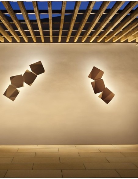 Vibia lámpara de pared para exterior LED Origami 4500