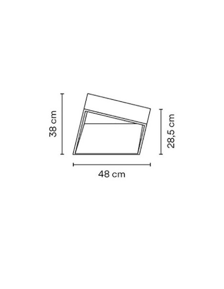 Vibia lámpara de superficie de exterior LED Break 4108