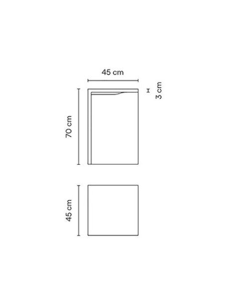 Vibia lámpara de suelo para exterior LED Emty 4130