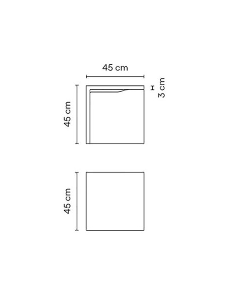 Vibia lámpara de suelo para exterior LED Emty 4125