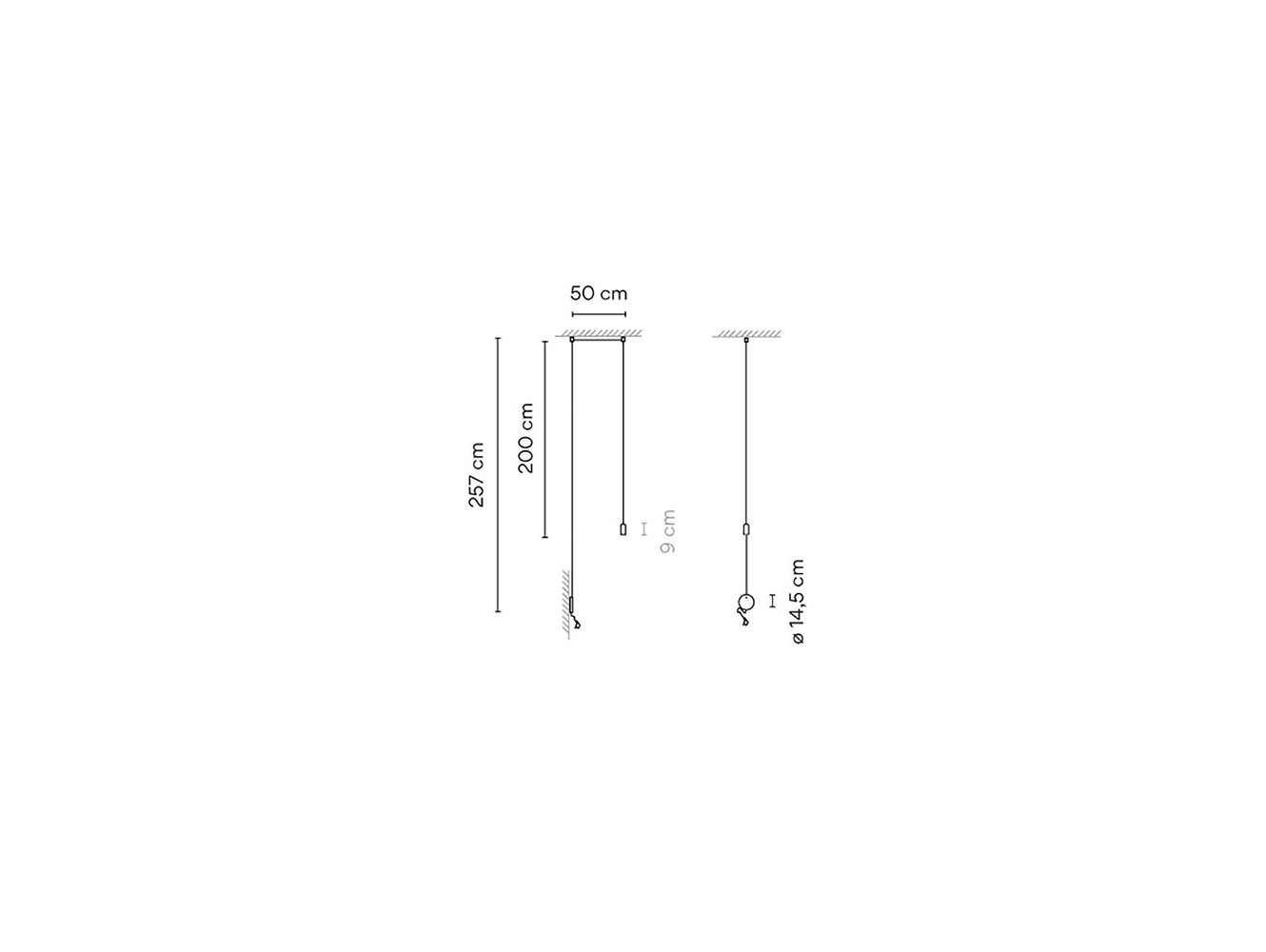 Vibia lámpara de suspensión LED Wireflow FreeForm 0347