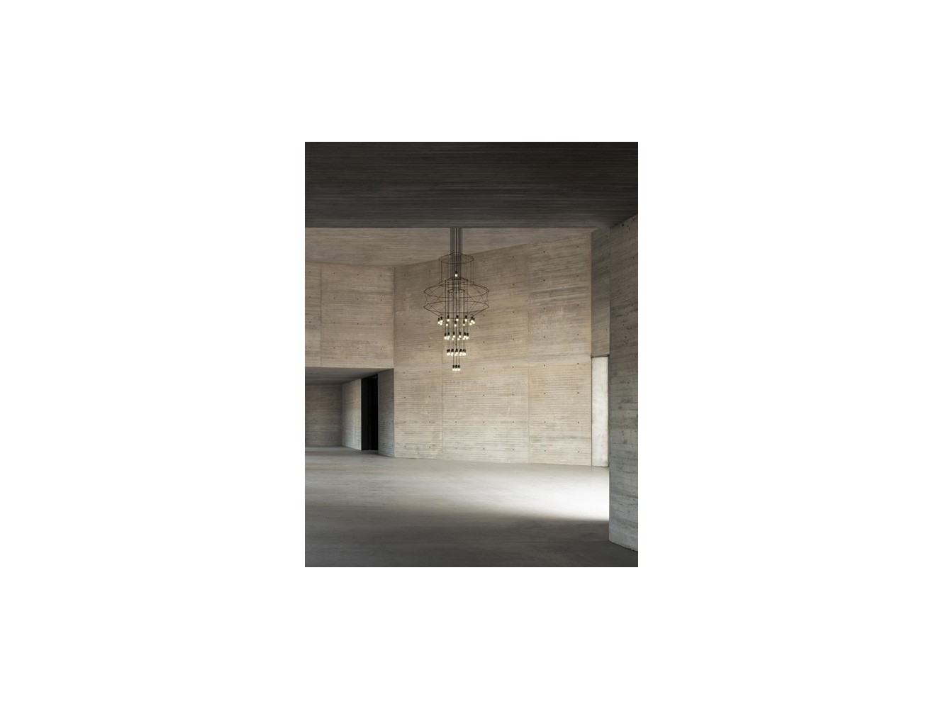 Vibia lámpara de suspensión LED Wireflow Chandelier 0374