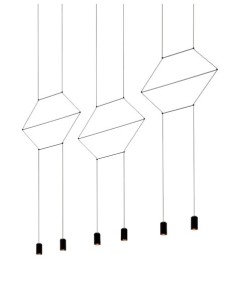 Vibia lámpara de suspensón LED Wireflow Lineal 0325