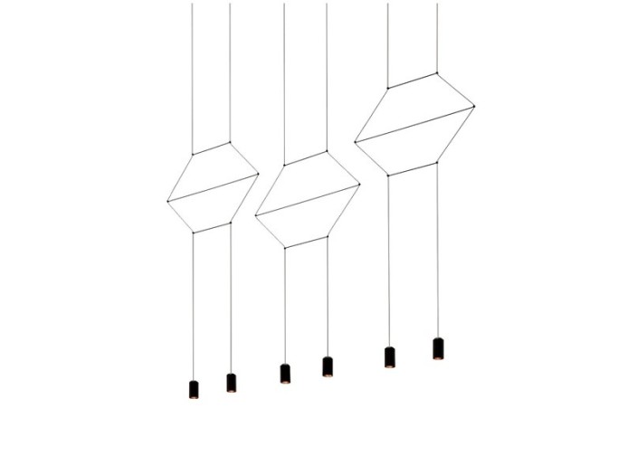 Vibia lámpara de suspensón LED Wireflow Lineal 0325