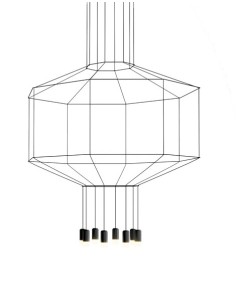 Vibia lámpara de suspensión LED Wireflow 0299