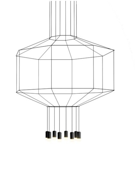 Vibia lámpara de suspensión LED Wireflow 0299