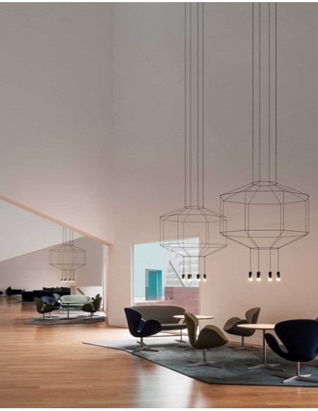 Vibia lámpara de suspensión LED Wireflow 0299