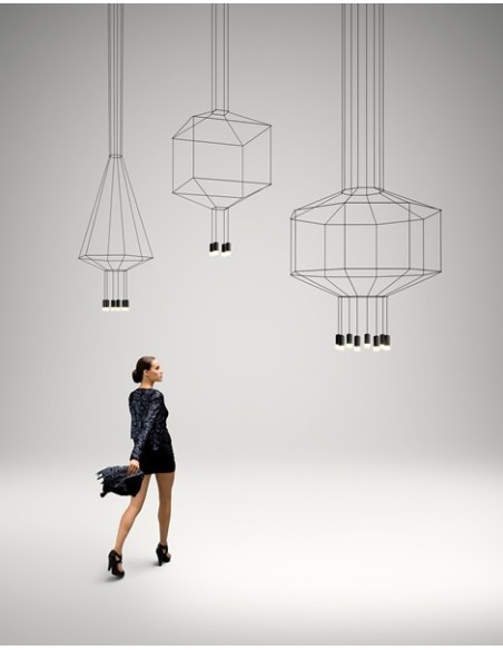 Vibia lámpara de suspensión LED Wireflow 0299