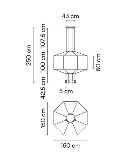 Vibia lámpara de suspensión LED Wireflow 0299