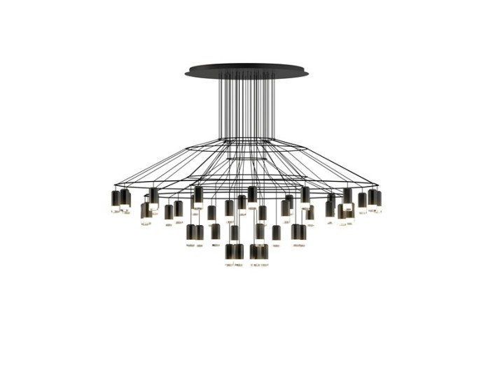 Vibia lámpara de suspensión LED Wireflow Chandelier 0376