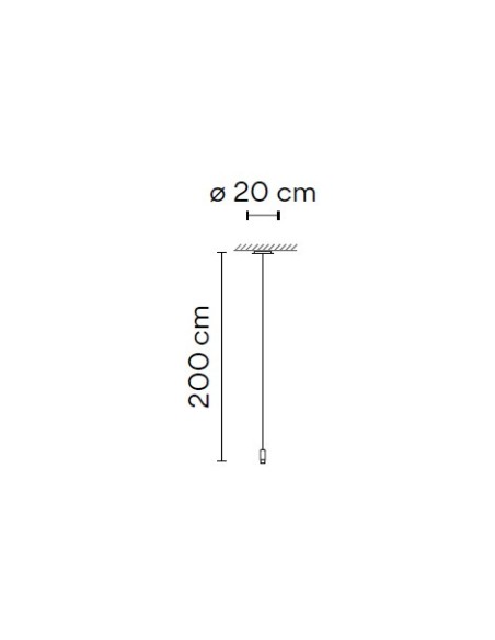 Vibia lámpara de suspensión LED Wireflow FreeForm 0345