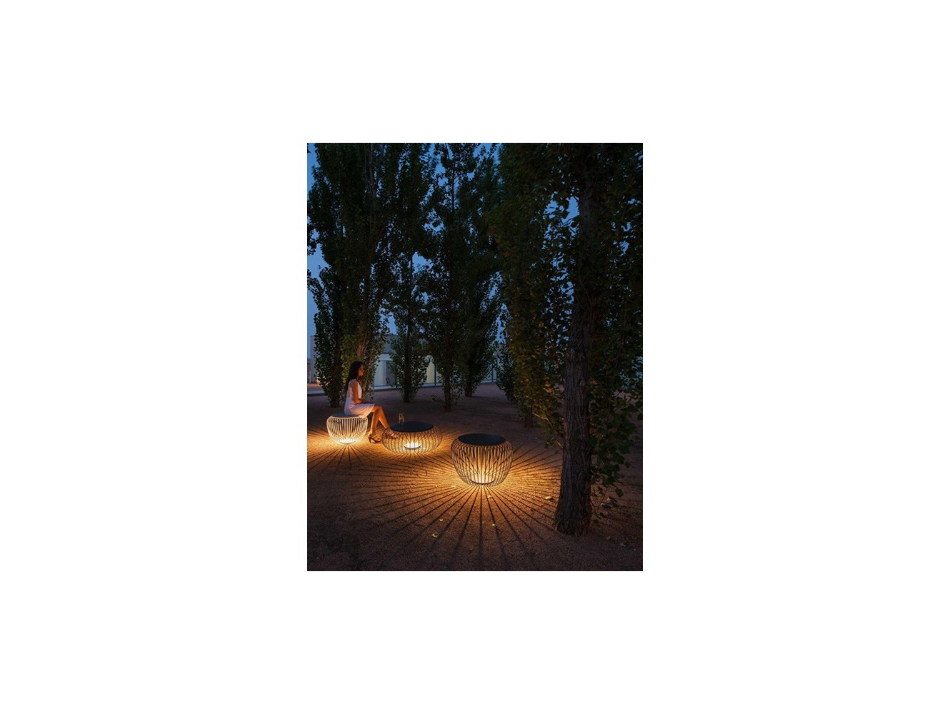 Vibia lámpara de superficie de exterior LED Meridiano 4710