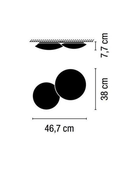 Vibia lámpara de techo Puck 5430