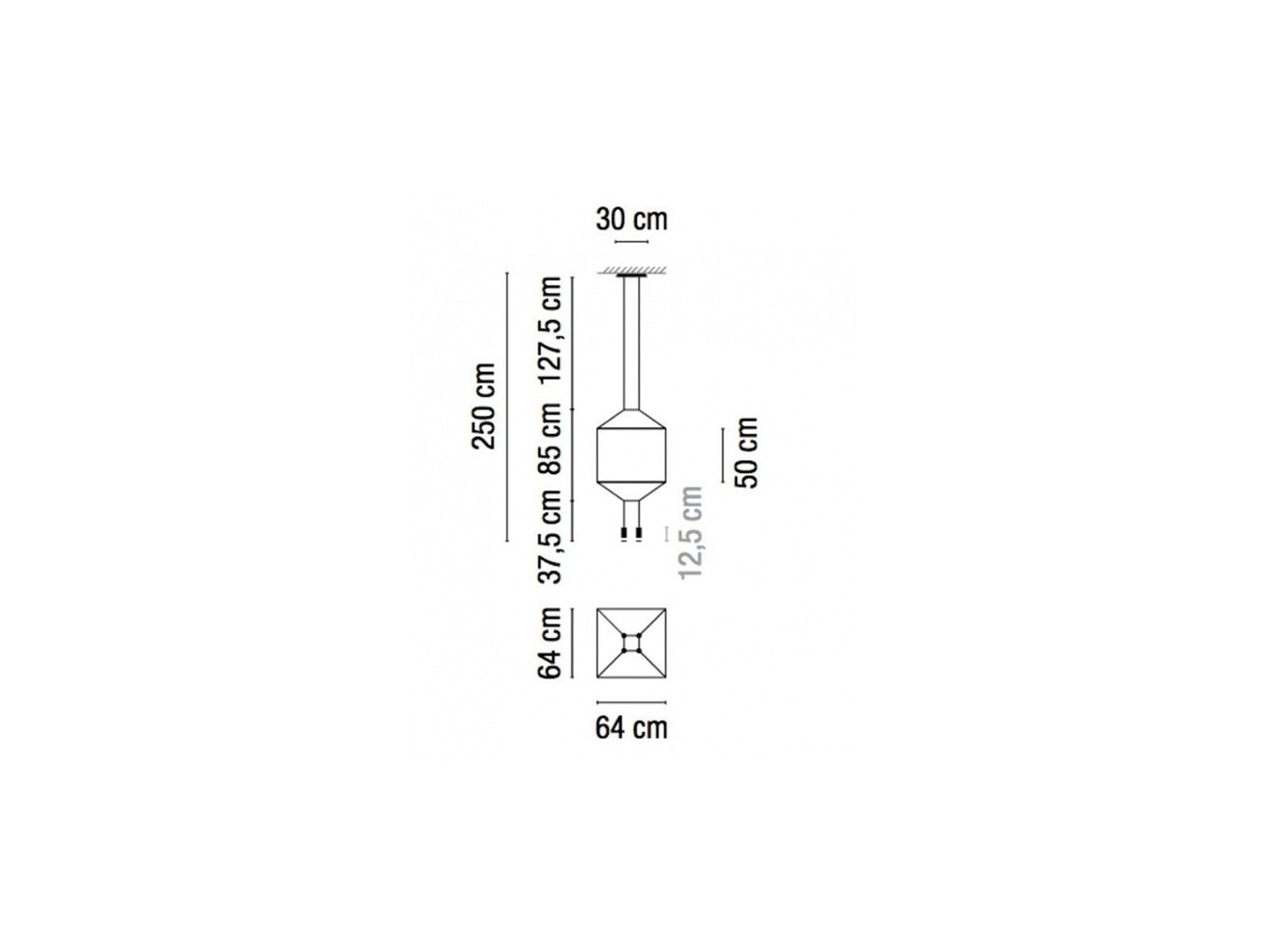 Vibia lámpara de suspensión LED Wireflow 0311