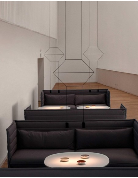Vibia lámpara de suspensión LED Wireflow Lineal 0320