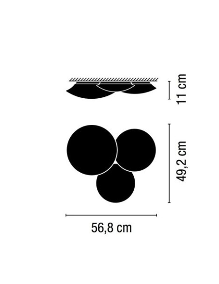Vibia lámpara de techo LED Puck 5437